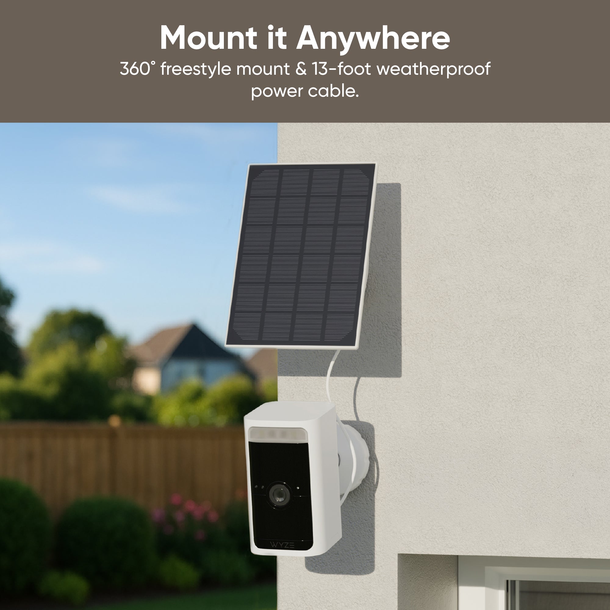 Fancy Battery Cam Solar Panel