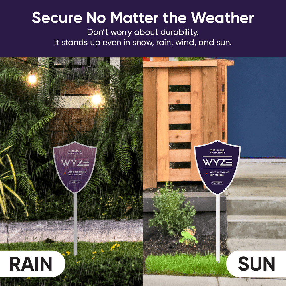 Fancy Security Yard Sign