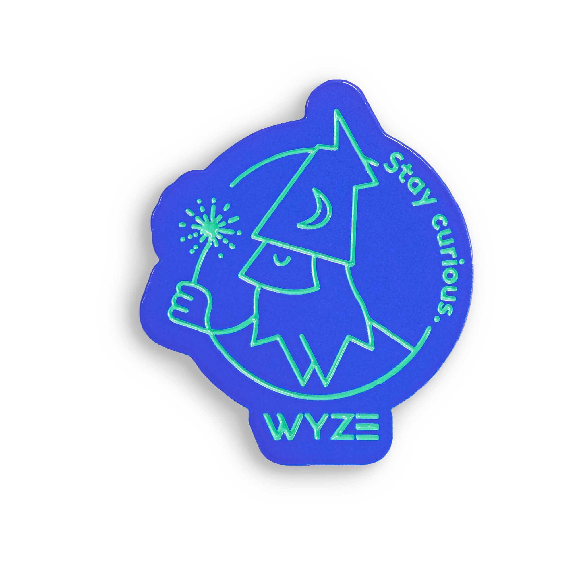 Fancy "Stay Curious" Wizard Pin