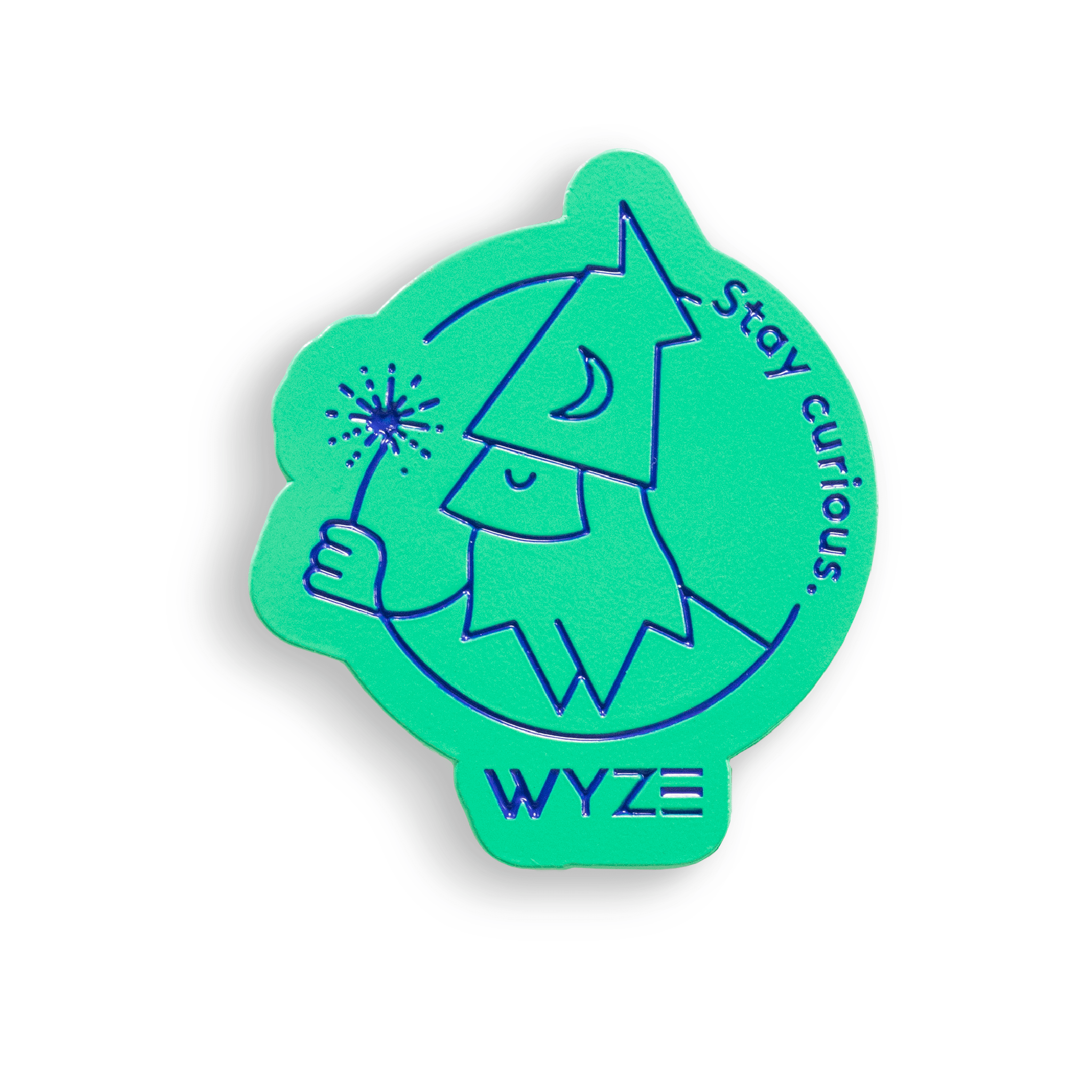 Fancy "Stay Curious" Wizard Pin
